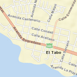 El Tabo Street Map