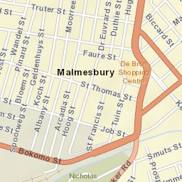 Malmesbury Street Map