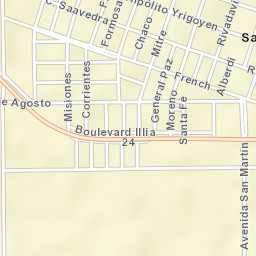 San Basilio Street Map