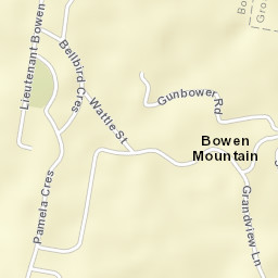Bowen Mountain Street Map