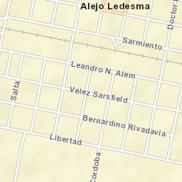 Alejo Ledesma Street Map