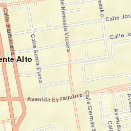 Puente Alto Street Map