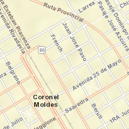 Coronel Moldes Street Map