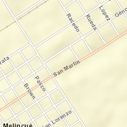 Melincué Street Map