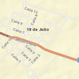 Dieciocho de Julio Street Map