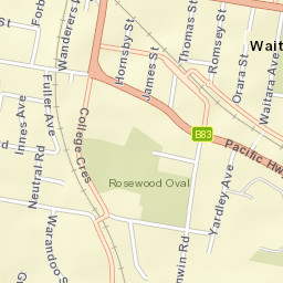 Waitara Street Map