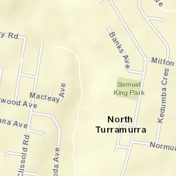 North Turramurra Street Map