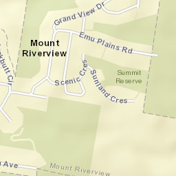 Mount Riverview Street Map