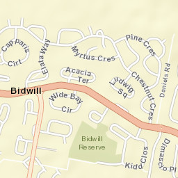 Bidwill Street Map
