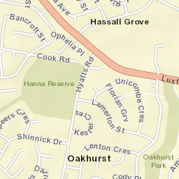 Hassall Grove Street Map