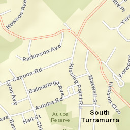 South Turramurra Street Map