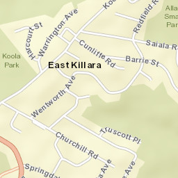 East Killara Street Map
