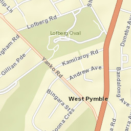 West Pymble Street Map