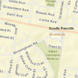 South Penrith Street Map