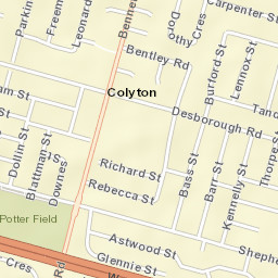 Colyton Street Map