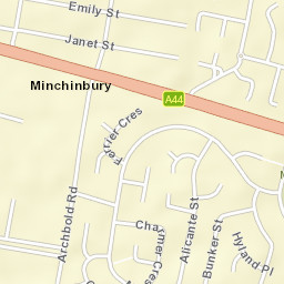 Minchinbury Street Map