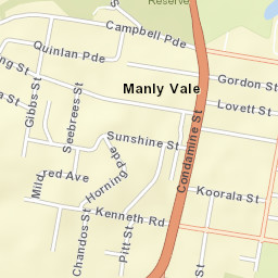 Manly Vale Street Map