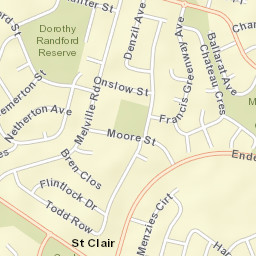 St Clair Street Map
