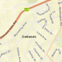 Oatlands Street Map