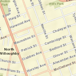 North Willoughby Street Map