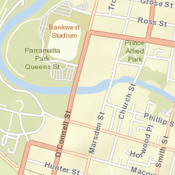 Parramatta Street Map