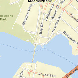 Meadowbank Street Map