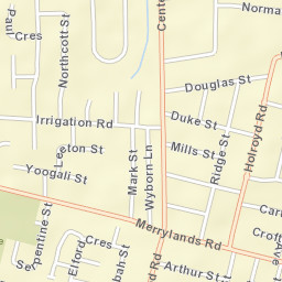 Merrylands West Street Map