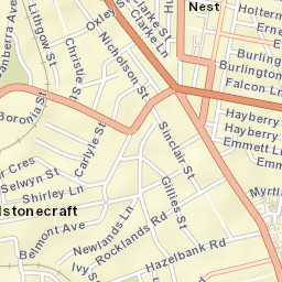 Crows Nest Street Map