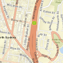 North Sydney Street Map