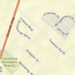 Cowaramup Street Map