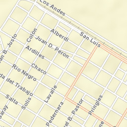 Justo Daract Street Map