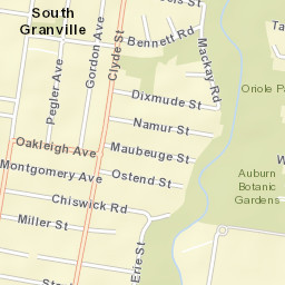 South Granville Street Map