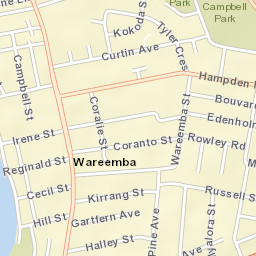 Wareemba Street Map
