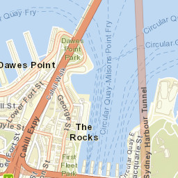The Rocks Street Map