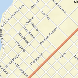 Nueva Palmira Street Map