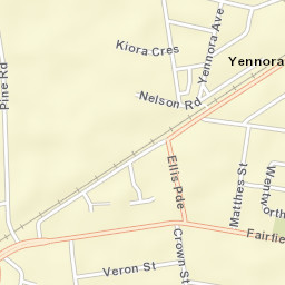 Yennora Street Map