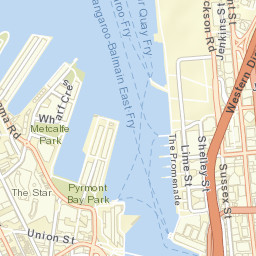 Australia Darling Harbour Street Map