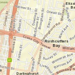 Woolloomooloo Street Map