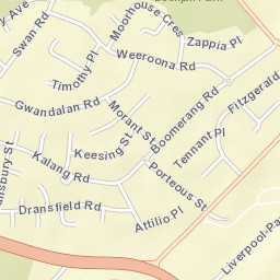 Edensor Park Street Map