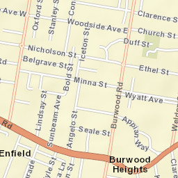 Burwood Street Map