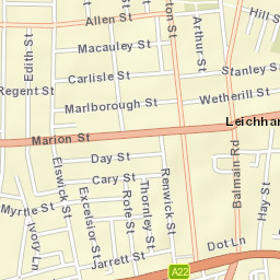 Leichhardt Street Map