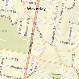 Waverley Street Map