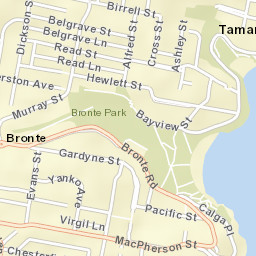 Bronte Street Map