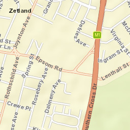 Zetland Street Map