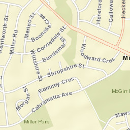 Miller Street Map