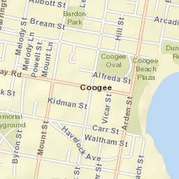 Coogee Street Map