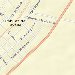 Ombúes de Lavalle Street Map