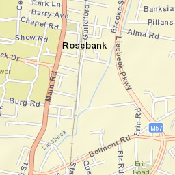 Rosebank Street Map