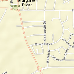 Margaret River Street Map