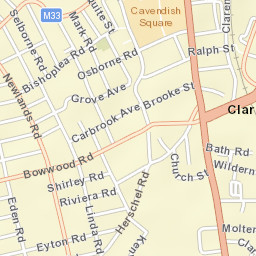 Claremont Street Map